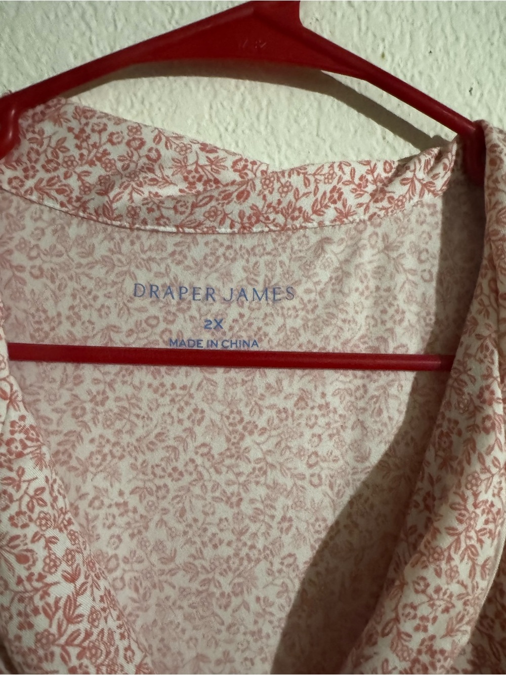 Draper James Pink Floral Button-Front pajamas set